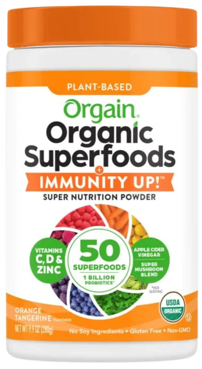 Organic Orange Tangerine Superfood Nutrition Powder