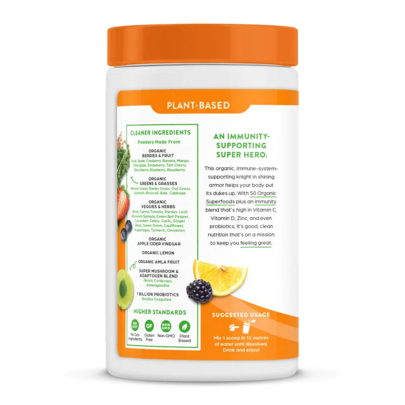 Organic Orange Tangerine Superfood Nutrition Powder - Image 2