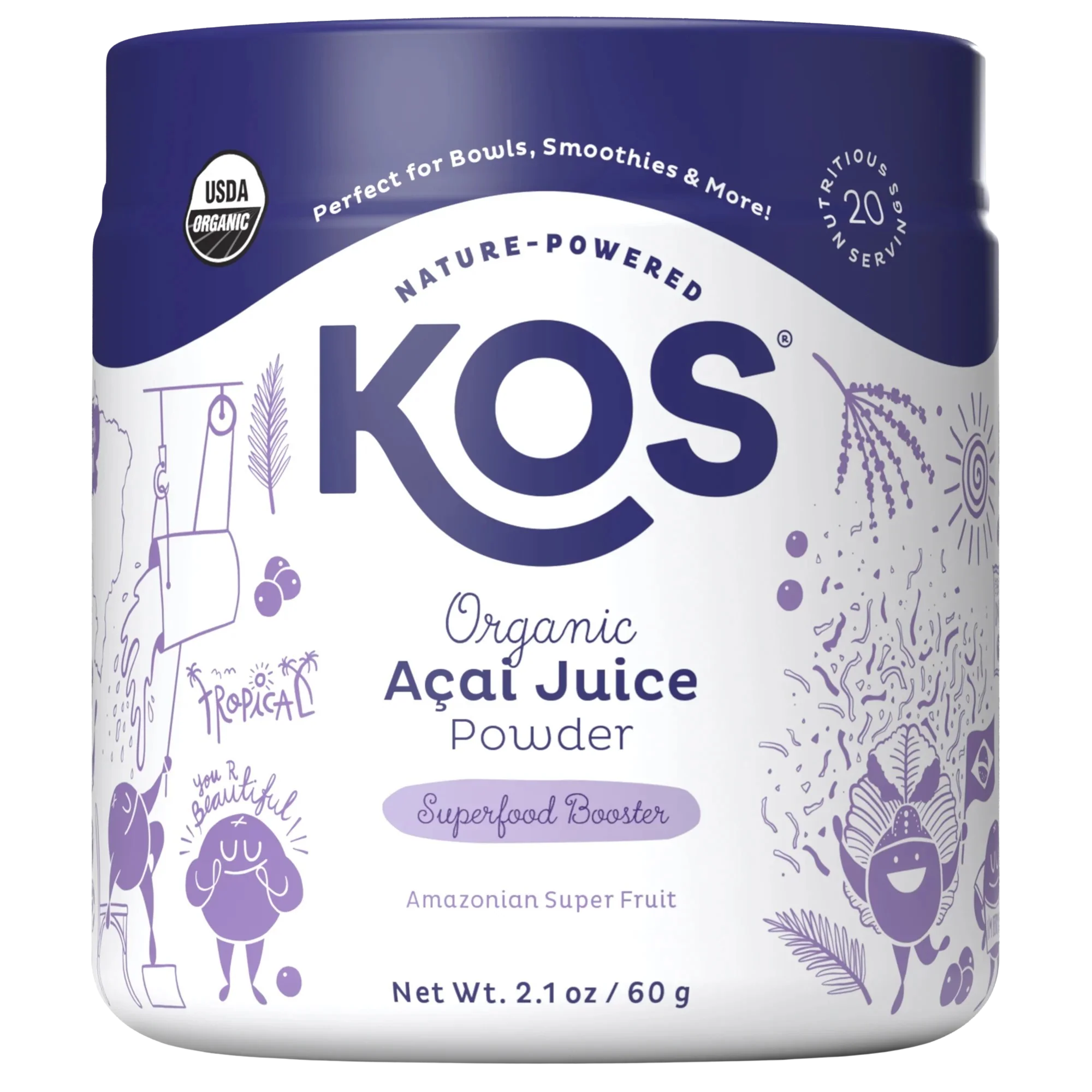 Organic Acai Juice Powder Superfood Booster