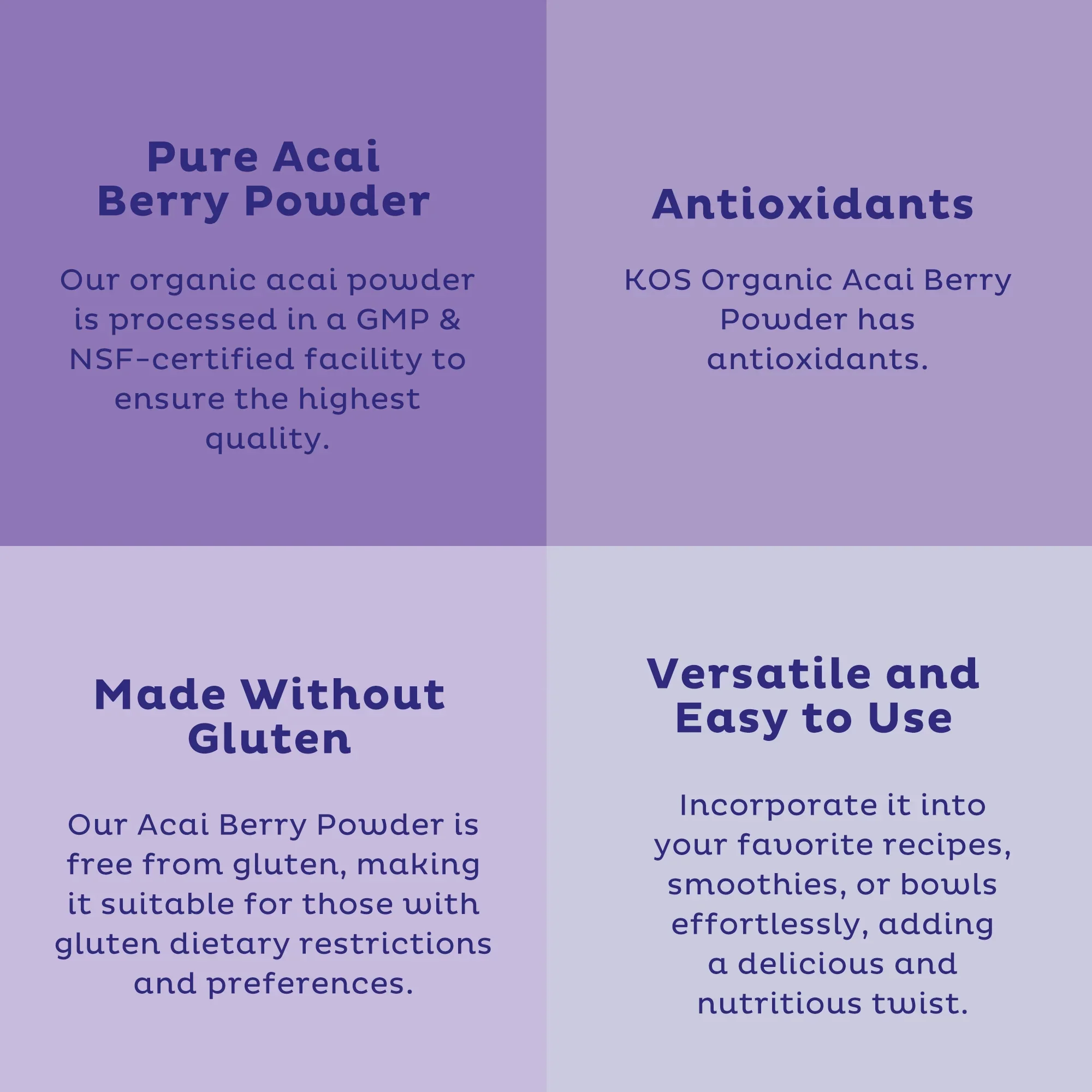 Organic Acai Juice Powder Superfood Booster - Image 2