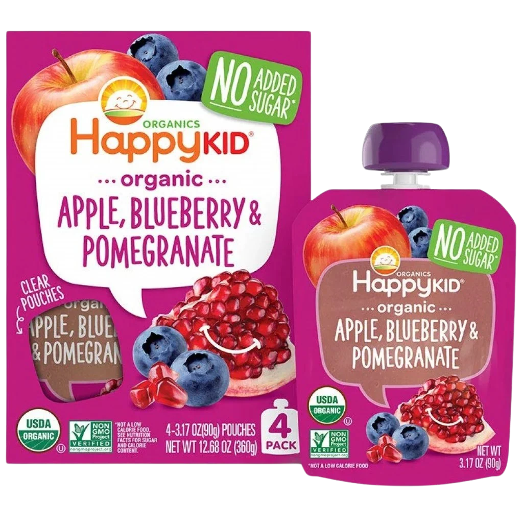 Organic Apple Blueberry & Pomegranate (4 Pack) - Image 2