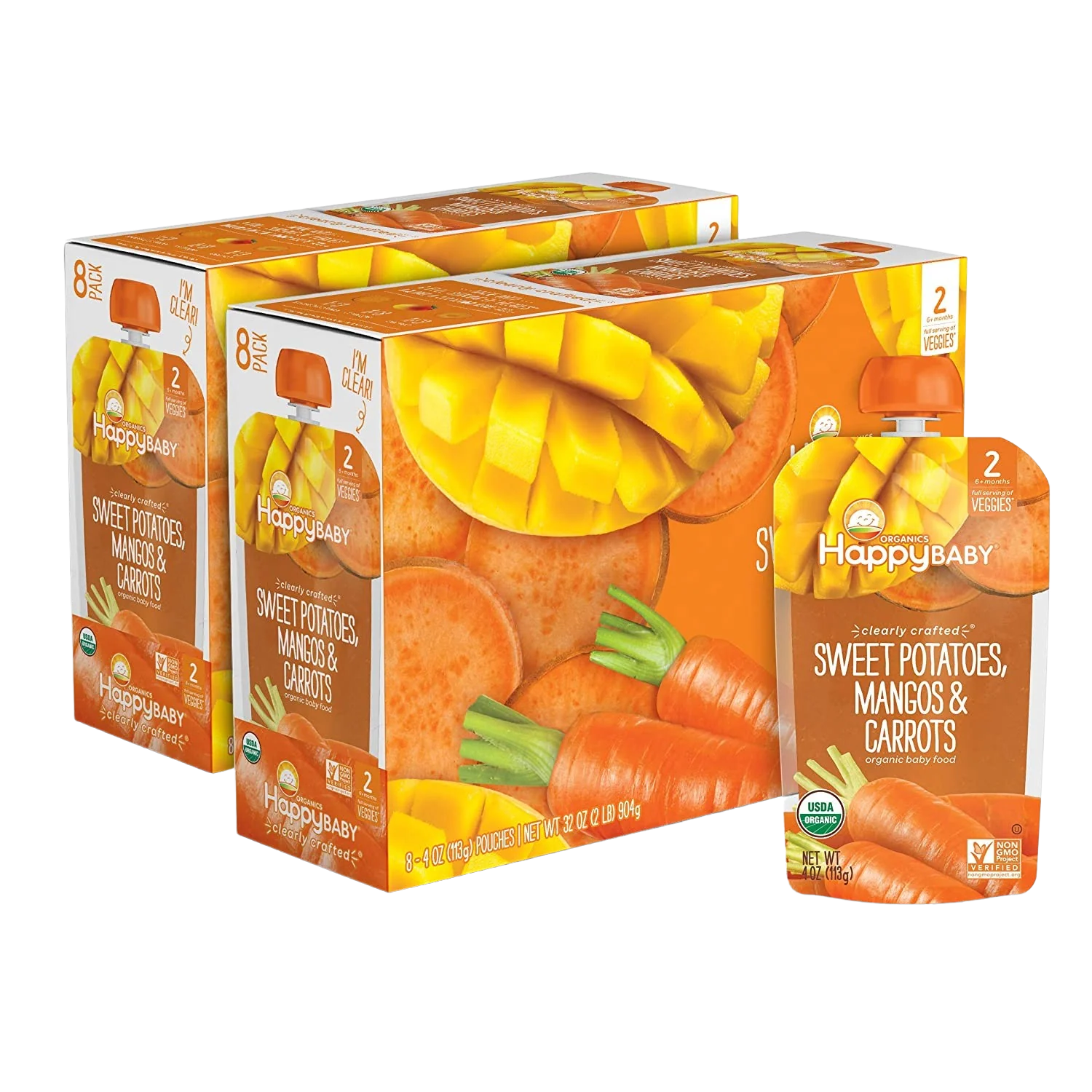 Organic Apples Sweet Potatoes & Granola Stage 2 Baby Food (16 Pack)