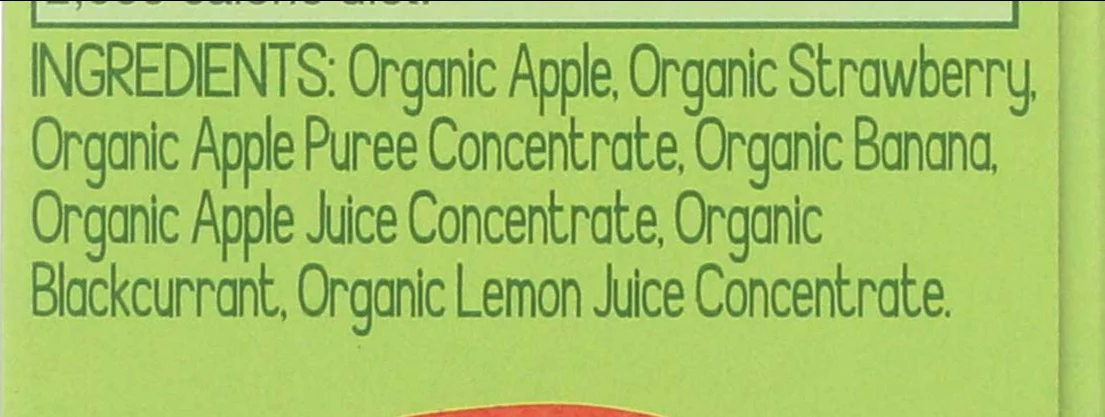 Organic Applesauce Strawberry (4 Pack) - Image 3