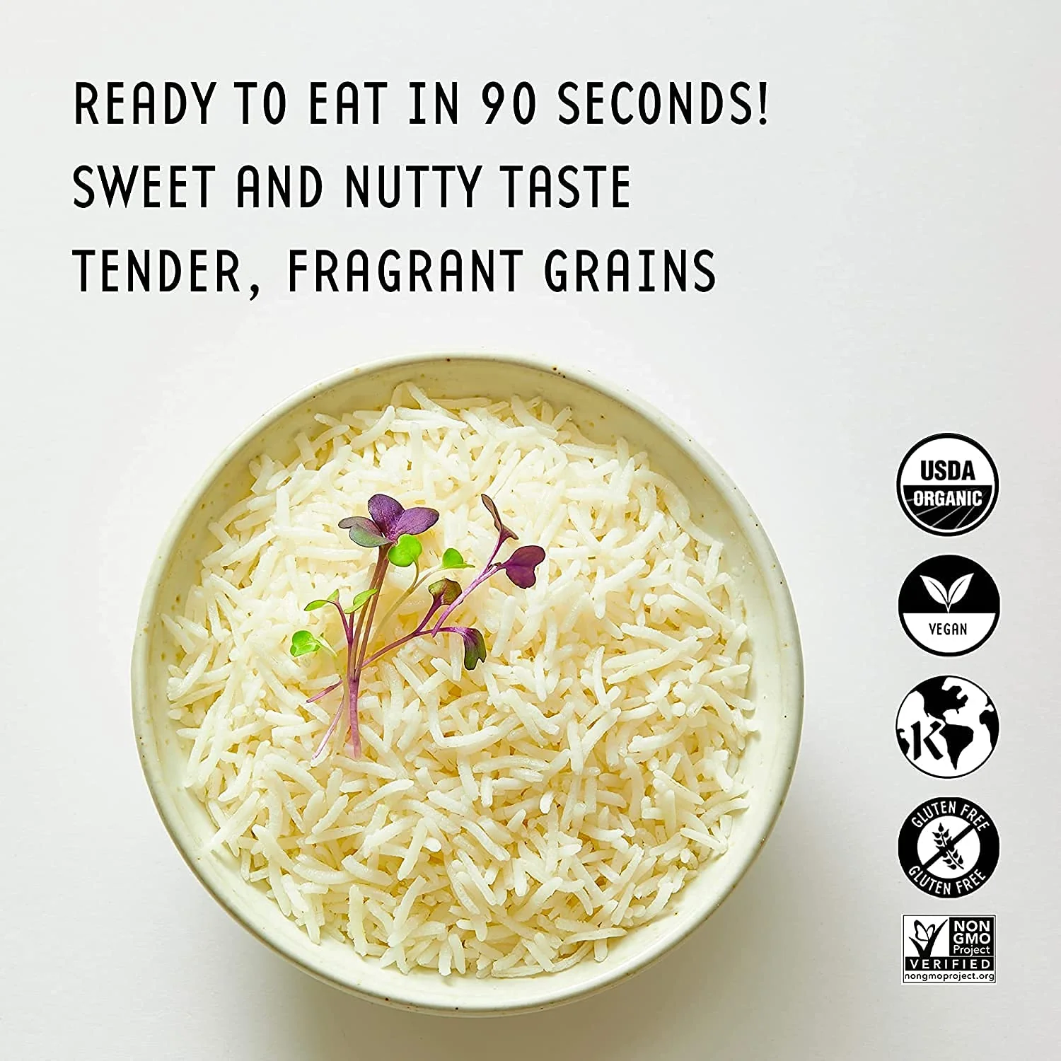 Organic Basmati Aromatic White Rice - Image 2