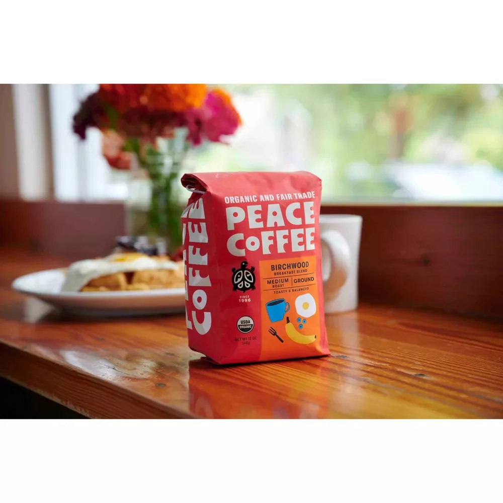 Organic Birchwood Breakfast Blend Medium Roast Ground Coffee - Image 2