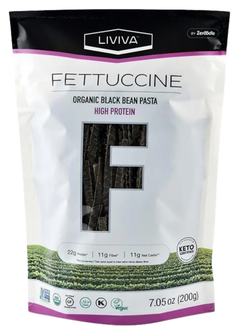 Organic Black Bean Fettuccine Pasta