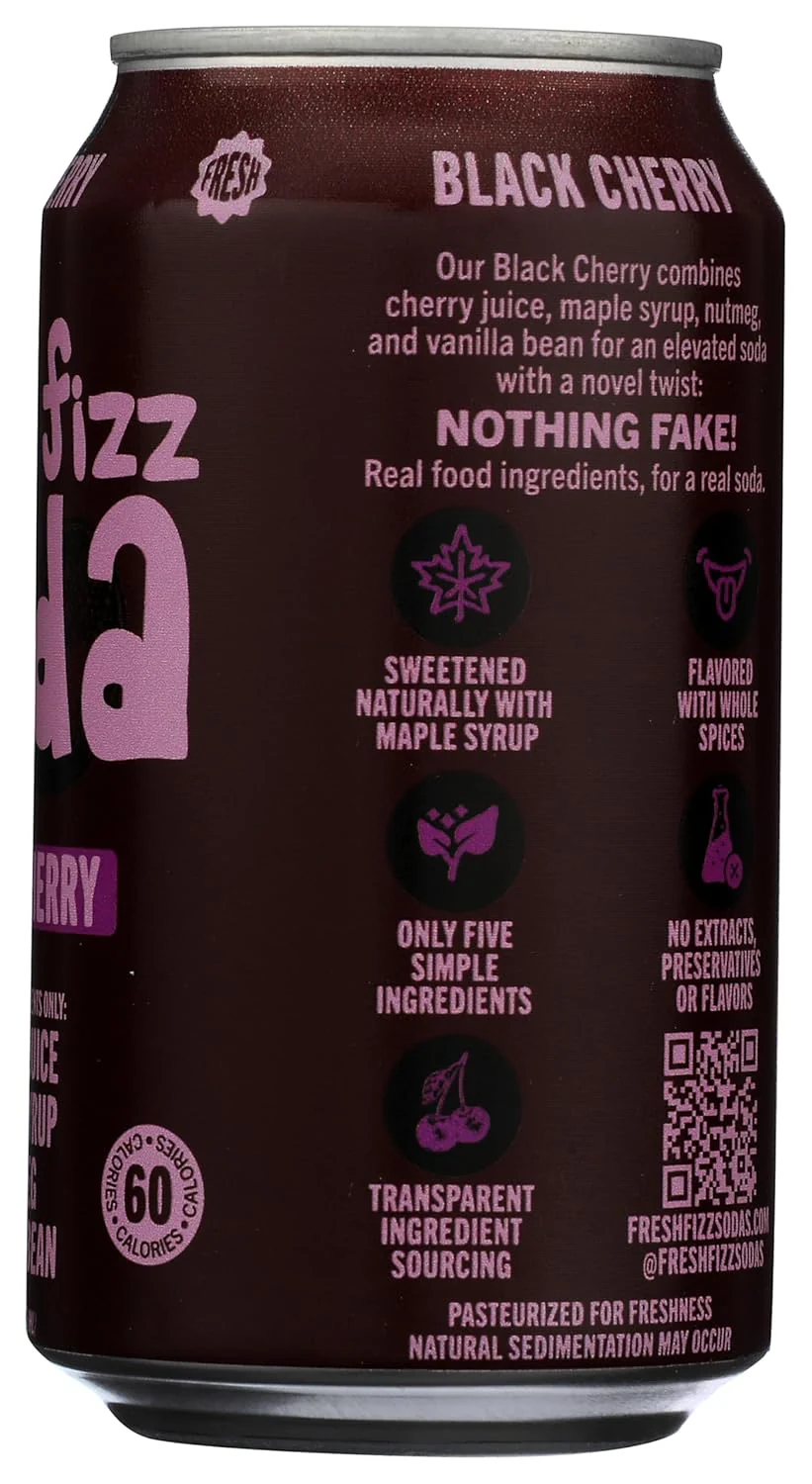 Organic Black Cherry Soda (12 Pack) - Image 3