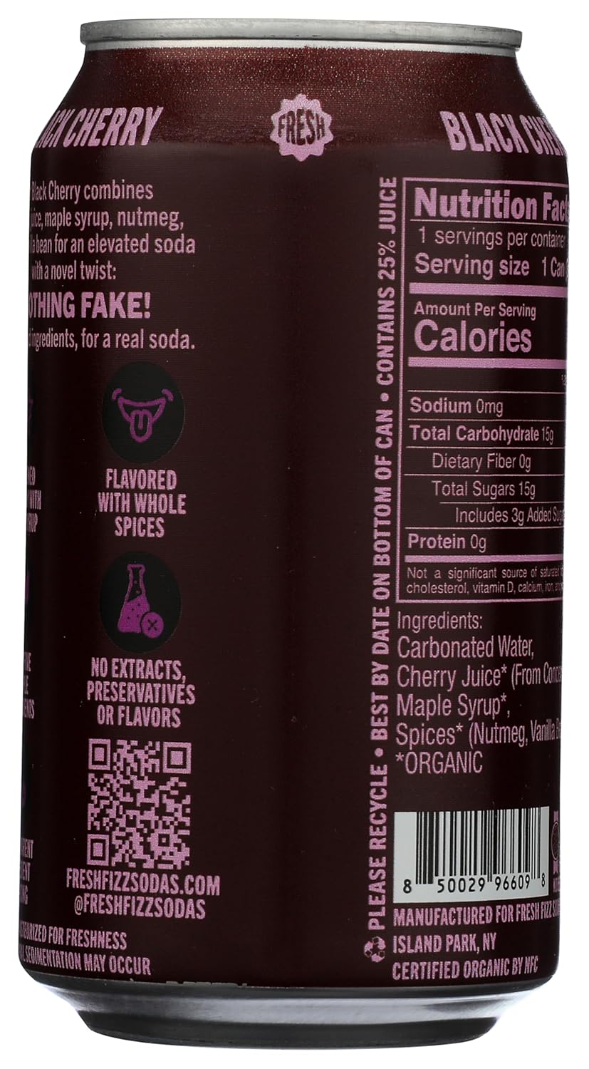 Organic Black Cherry Soda (12 Pack) - Image 4