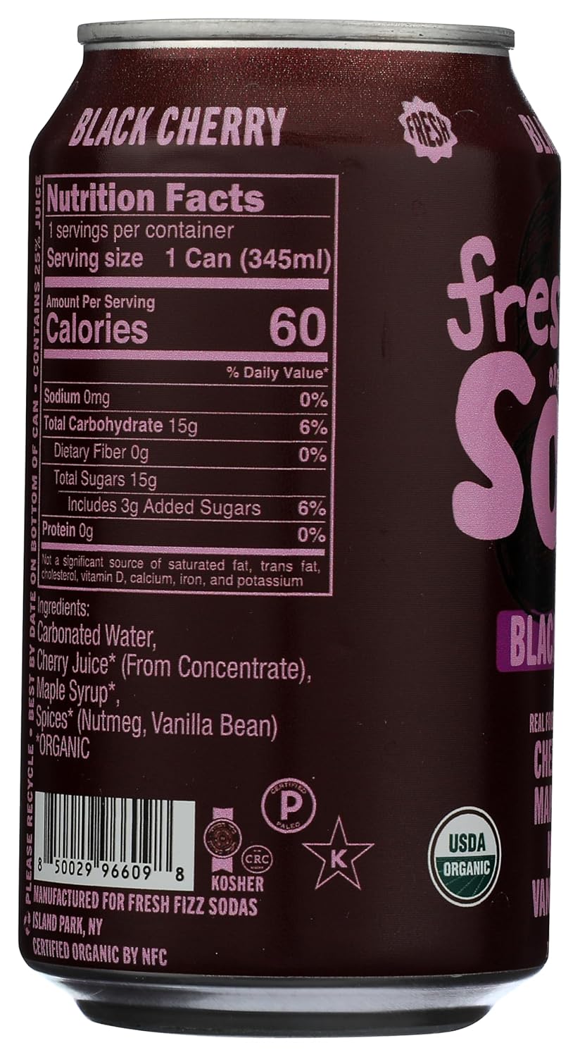 Organic Black Cherry Soda (12 Pack) - Image 5
