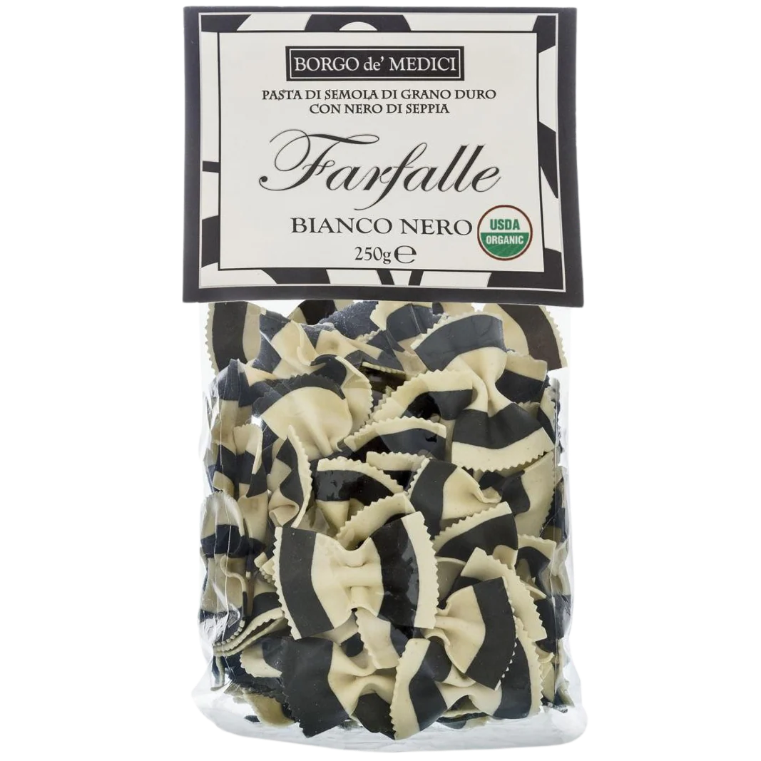 Organic Black & White Farfalle