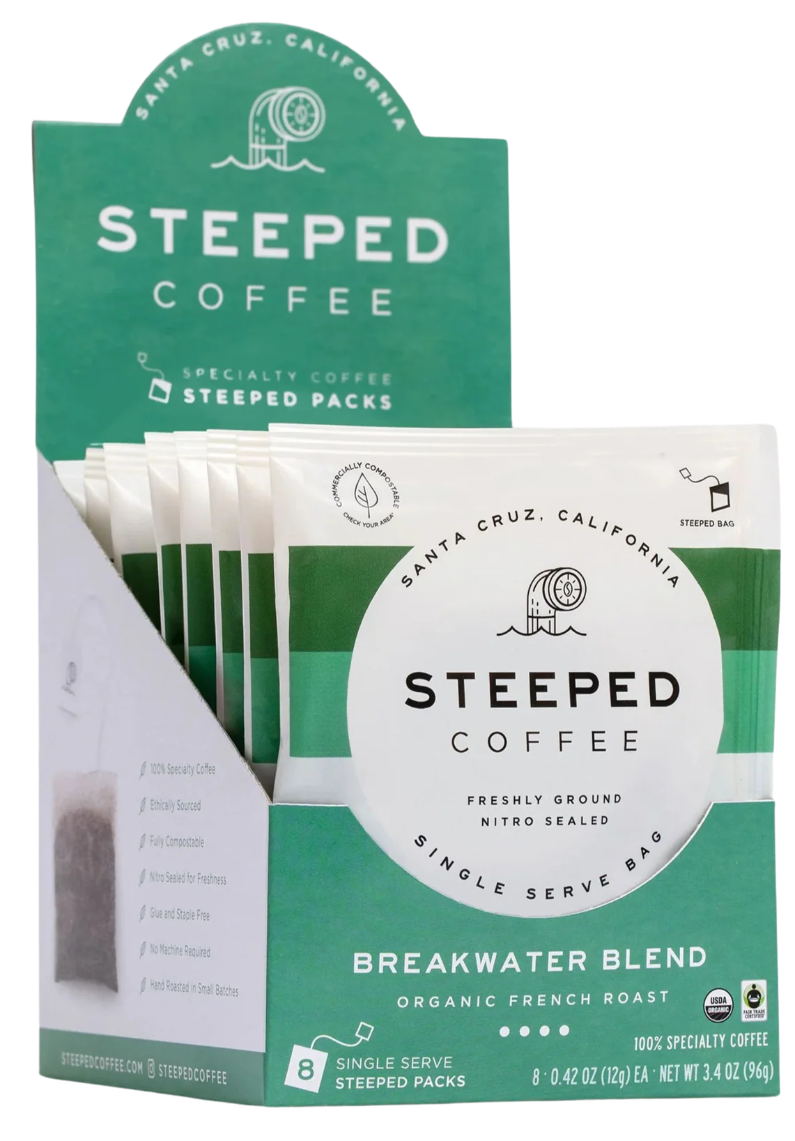 Organic Breakwater Blend Coffee (8 CT)