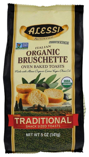 Organic Bruschette Traditional Oven Baked Toasts