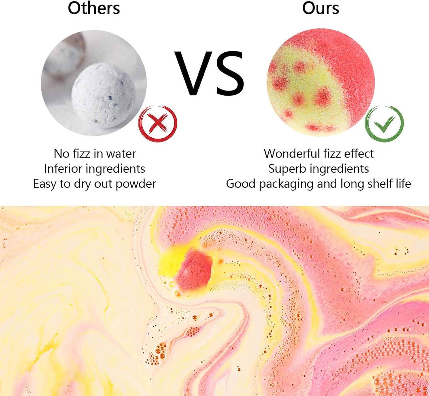 Organic Bubble Bath Bombs Gift Set (10 Pack) - Image 2
