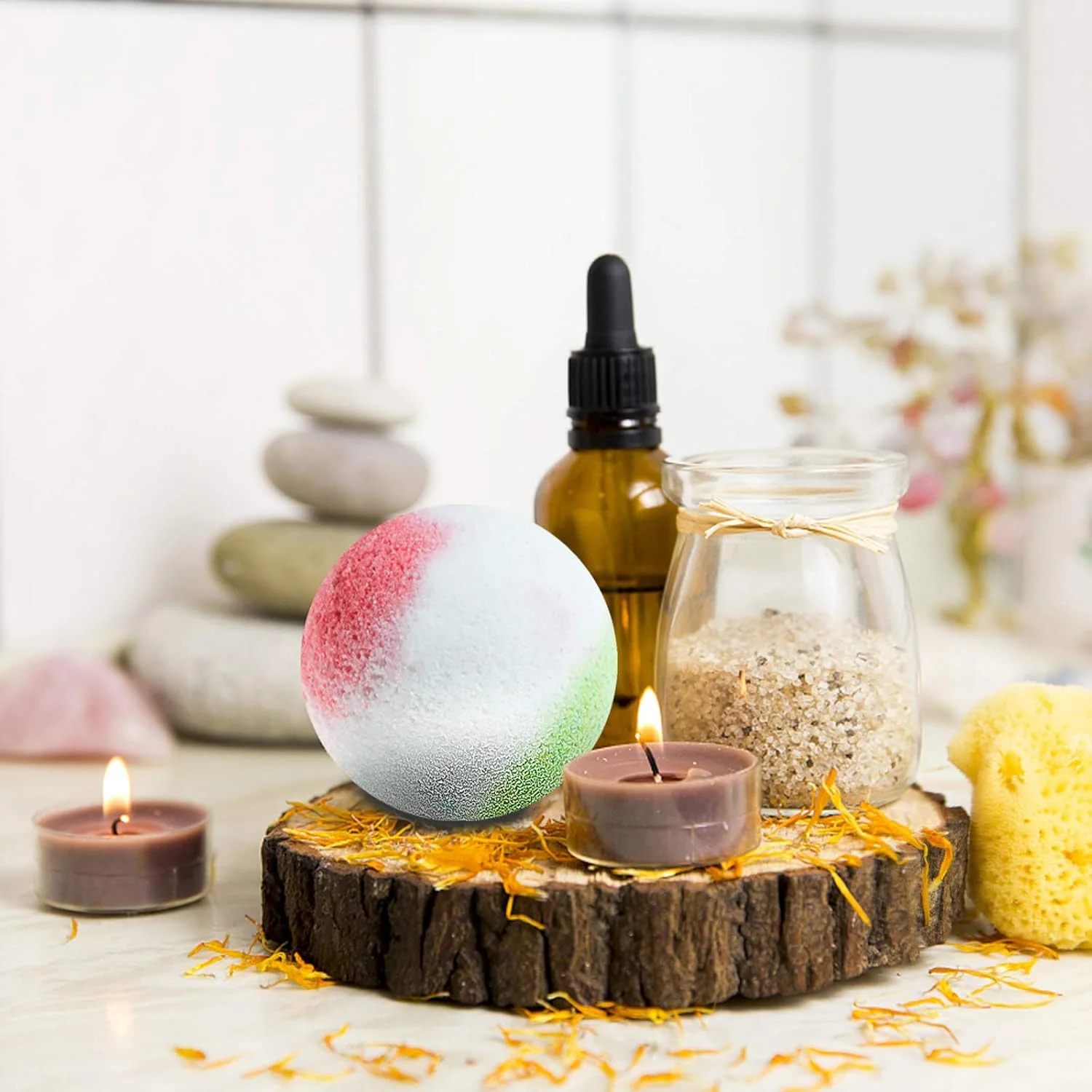 Organic Bubble Bath Bombs Gift Set (10 Pack) - Image 3