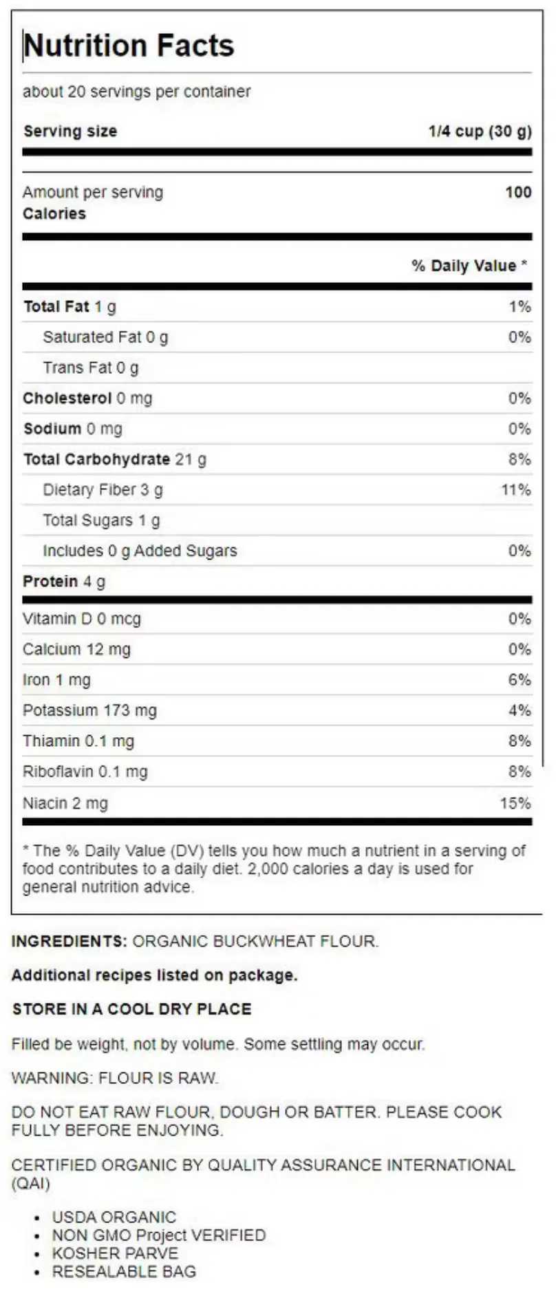 Organic Buckwheat Flour - Image 3