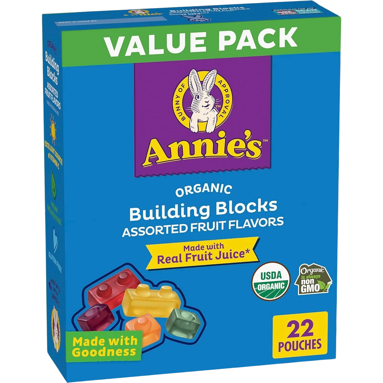 Organic Building Blocks Fruit Snacks (22 CT)
