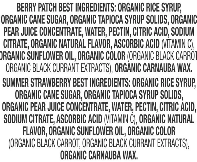 Organic Bunny Fruit Snacks Variety Pack (12 Pouches) - Image 2