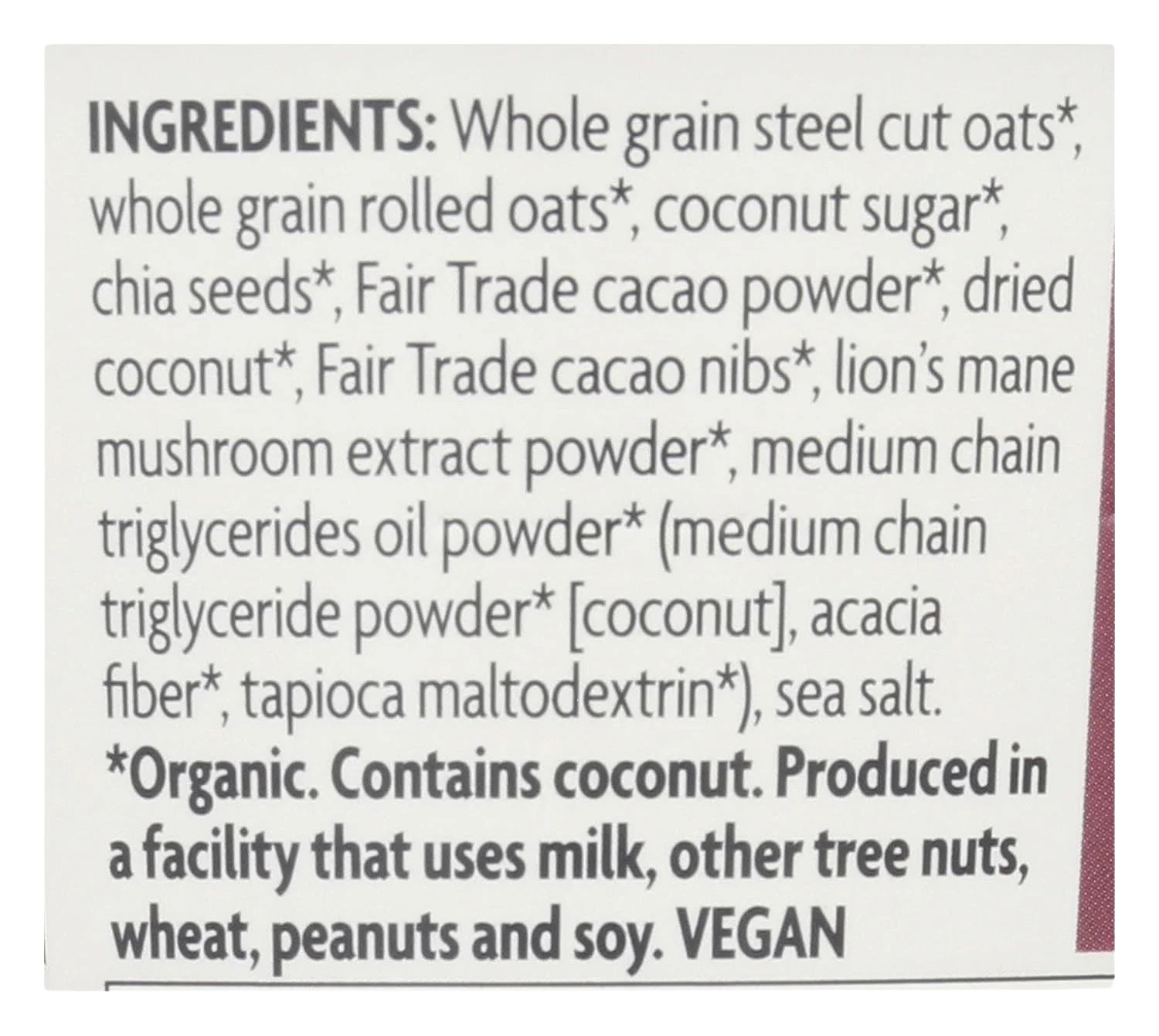 Organic Cacao Superfood Oatmeal - Image 3