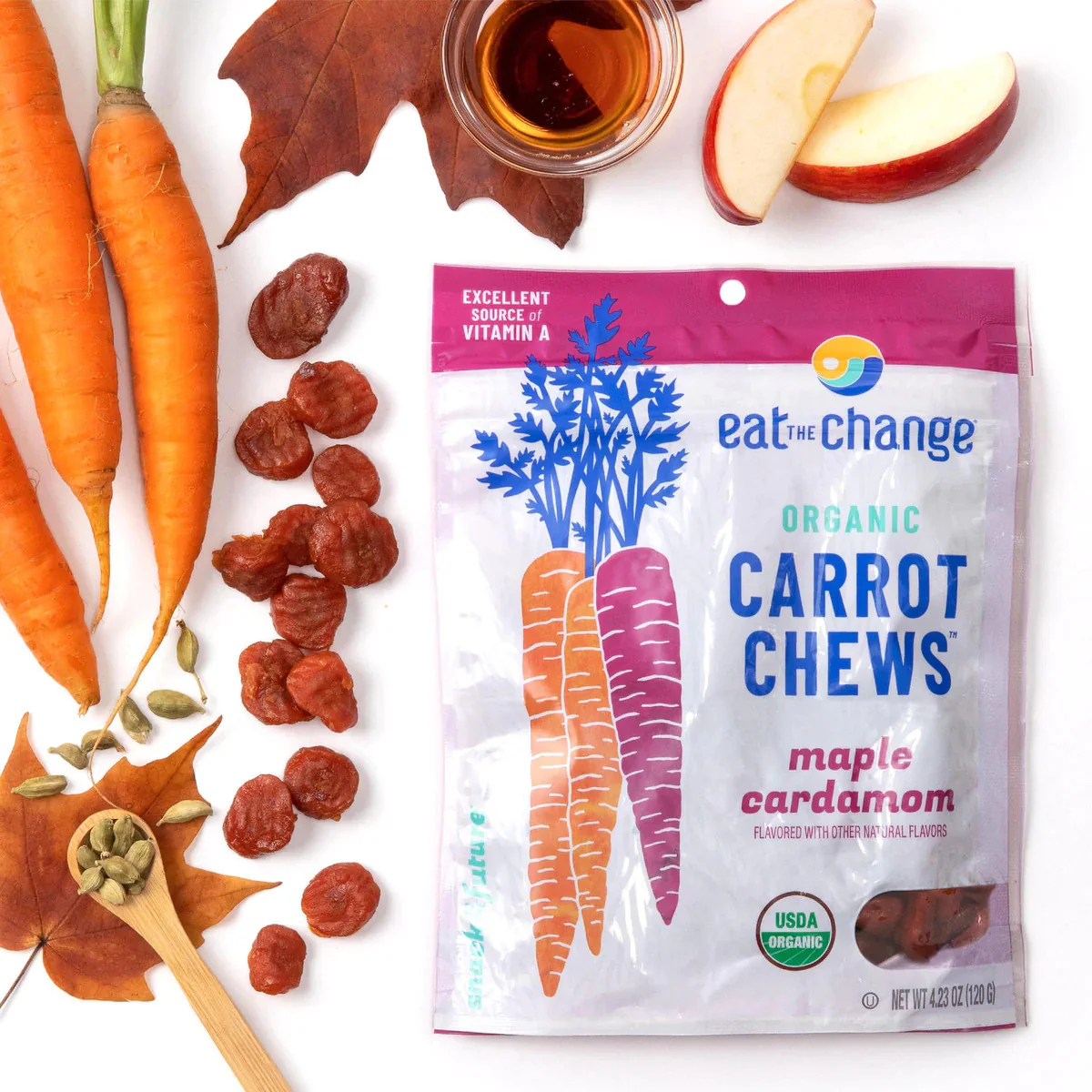 Organic Carrot Chews Maple Cardamom - Image 2