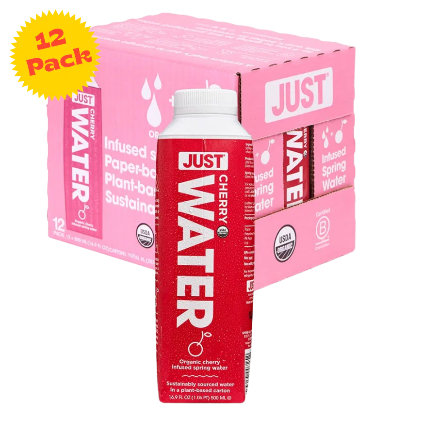 Organic Cherry Infused Spring Water (12 Pack)