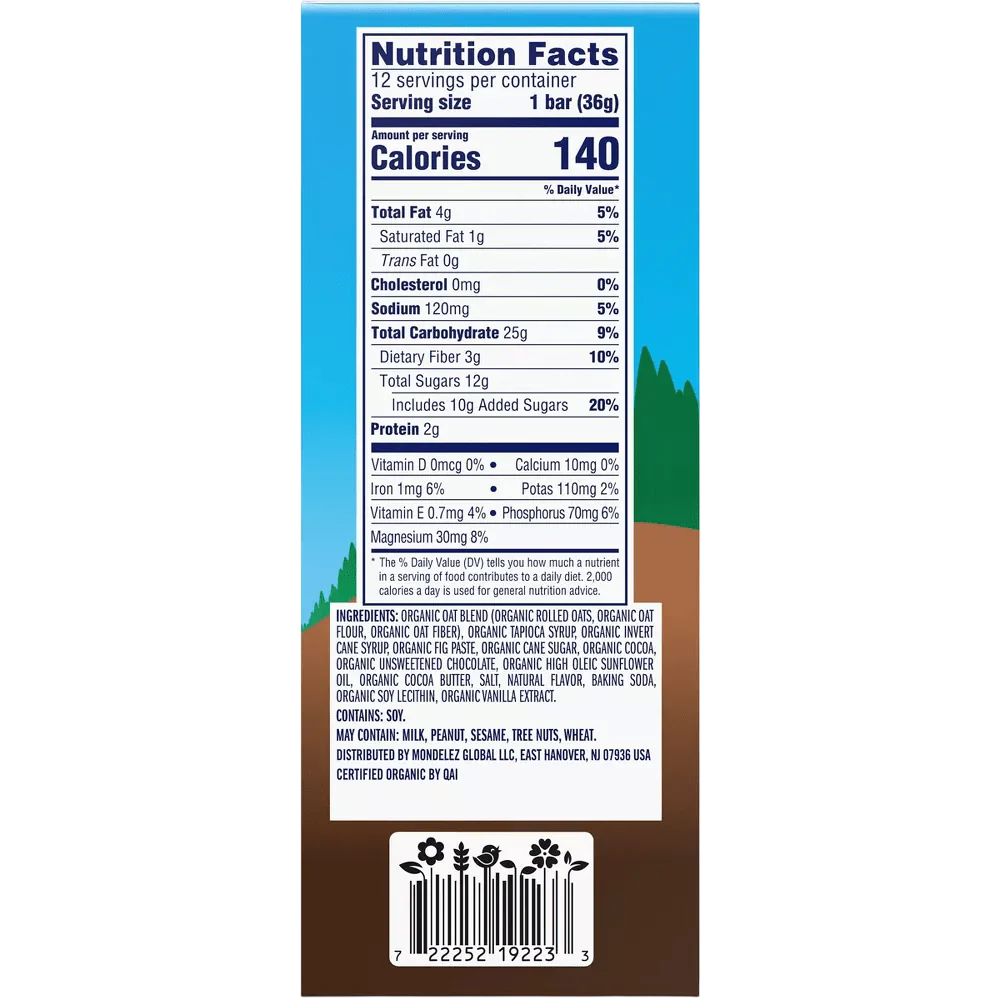 Organic Chocolate Brownie Snack Bars (12 Pack) - Image 4