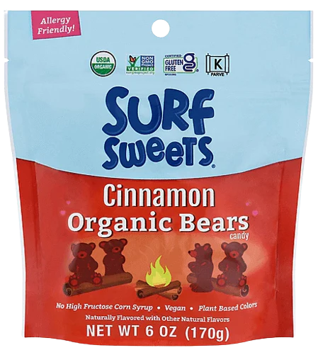 Organic Cinnamon Bears Candy