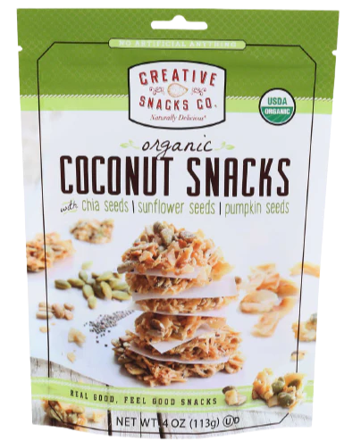 Organic Coconut Snacks With Seeds