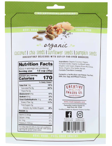Organic Coconut Snacks With Seeds - Image 2