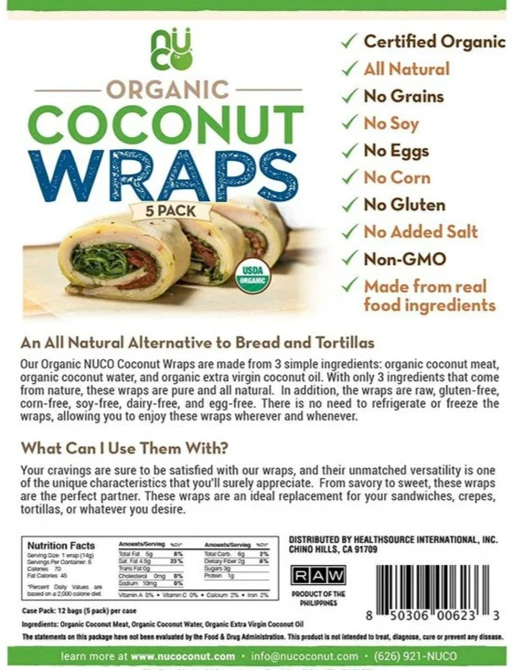 Organic Coconut Wraps - Image 2