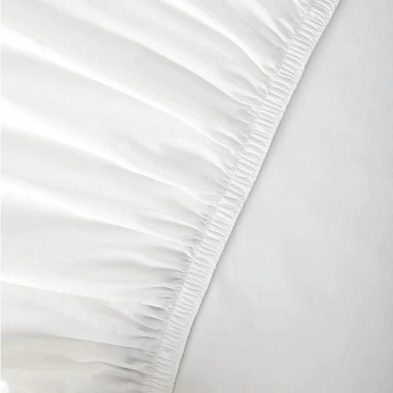 Organic Cotton Full Fitted Sheet - White - Image 3