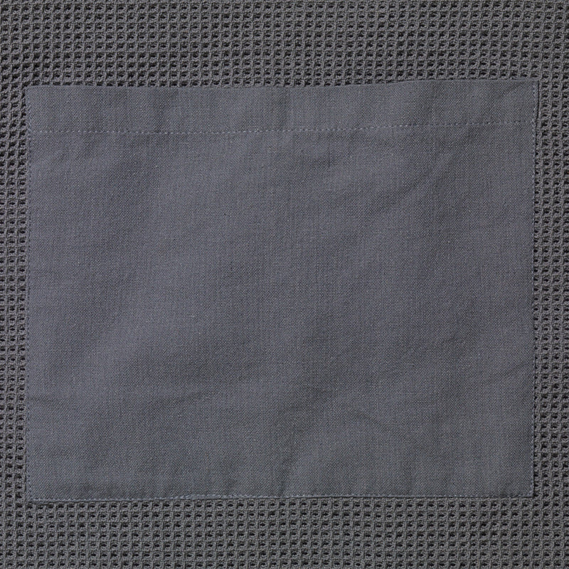 Organic Cotton Waffle Weave Apron - Grey - Image 4