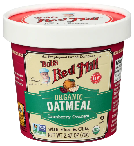 Organic Cranberry Oatmeal Cup