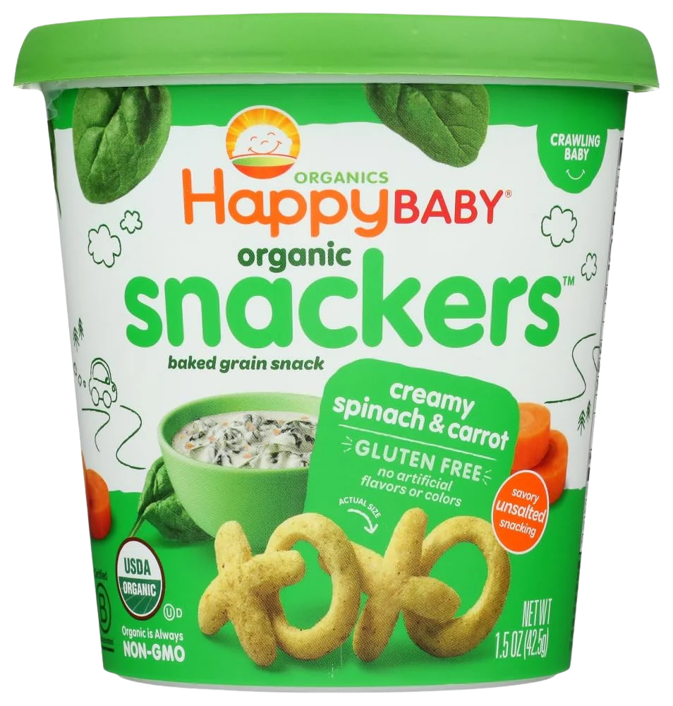 Organic Creamy Spinach & Carrot Baby Food (6 Pack) - Image 2