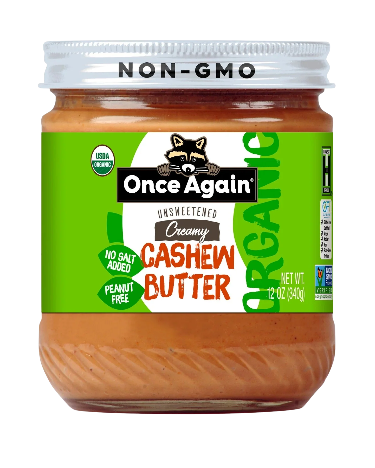 Organic Creamy Unsweetened Cashew Butter