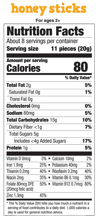 Organic Crunchin Grahams Honey Sticks - Image 4