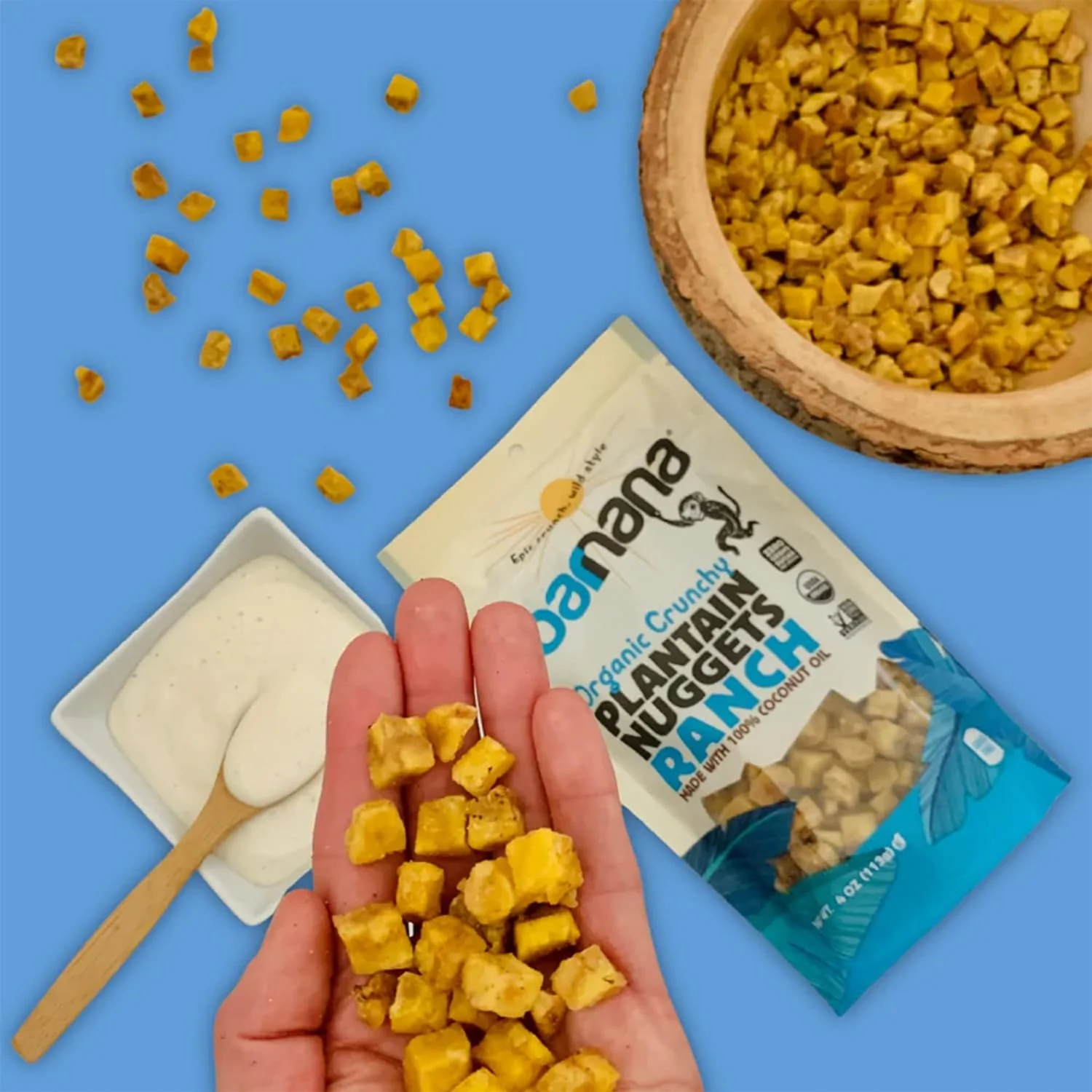 Organic Crunchy Plantain Nuggets Ranch - Image 2