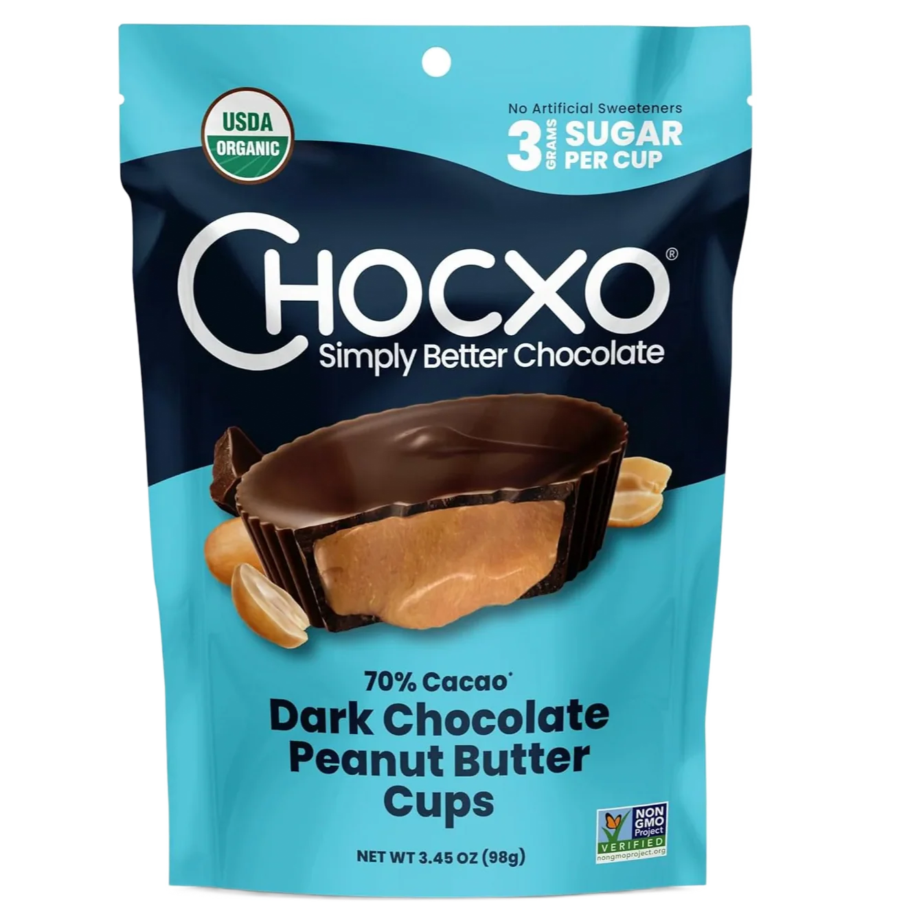 Organic Dark Chocolate Peanut Butter Cups