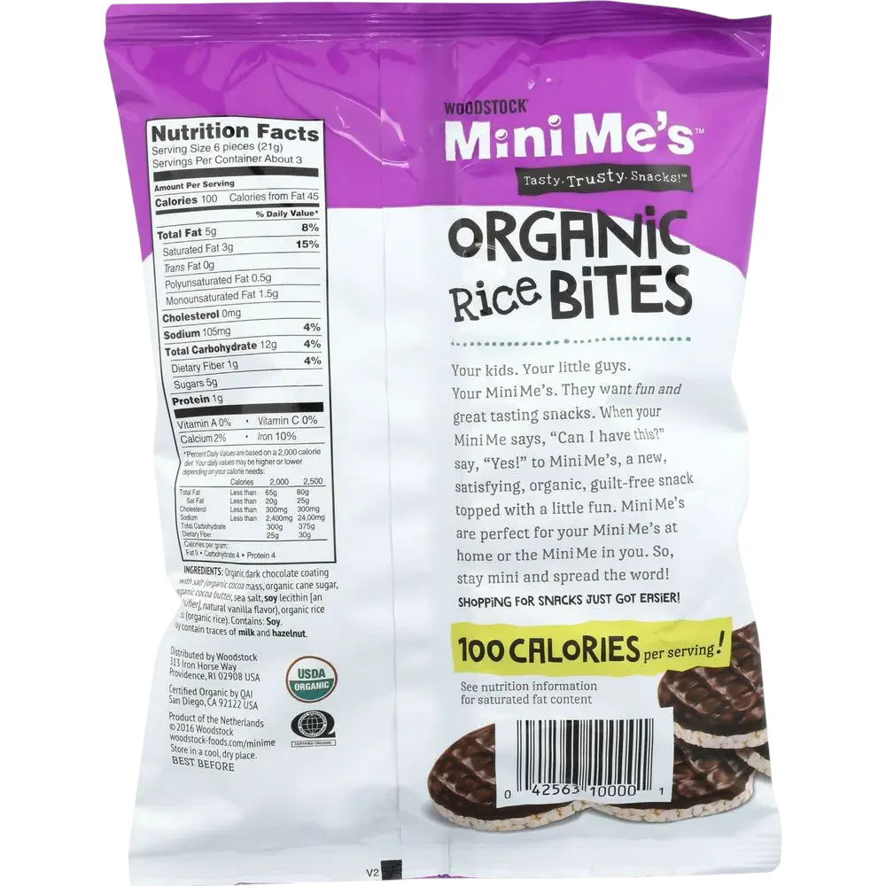 Organic Dark Chocolate Sea Salt Mini Rice Bites (8 CT) - Image 3