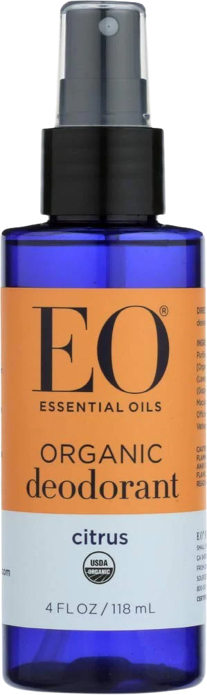 Organic Deodorant Citrus Spray