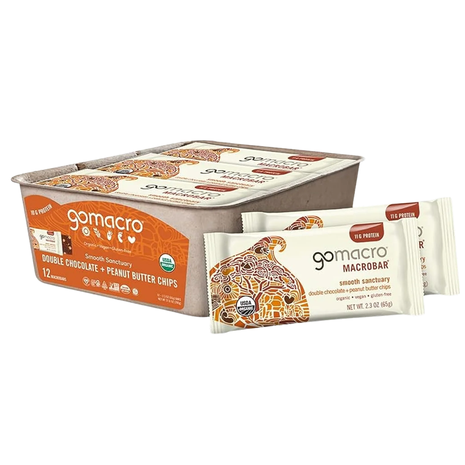 Organic Double Chocolate Peanut Butter Chip Protein Bar (12 CT)