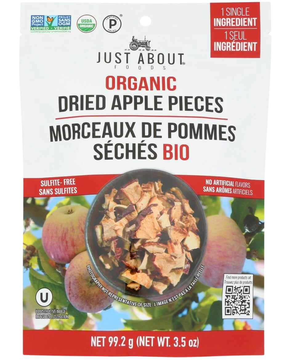 Organic Dried Apple Pieces