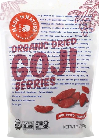 Organic Dried Goji Berries
