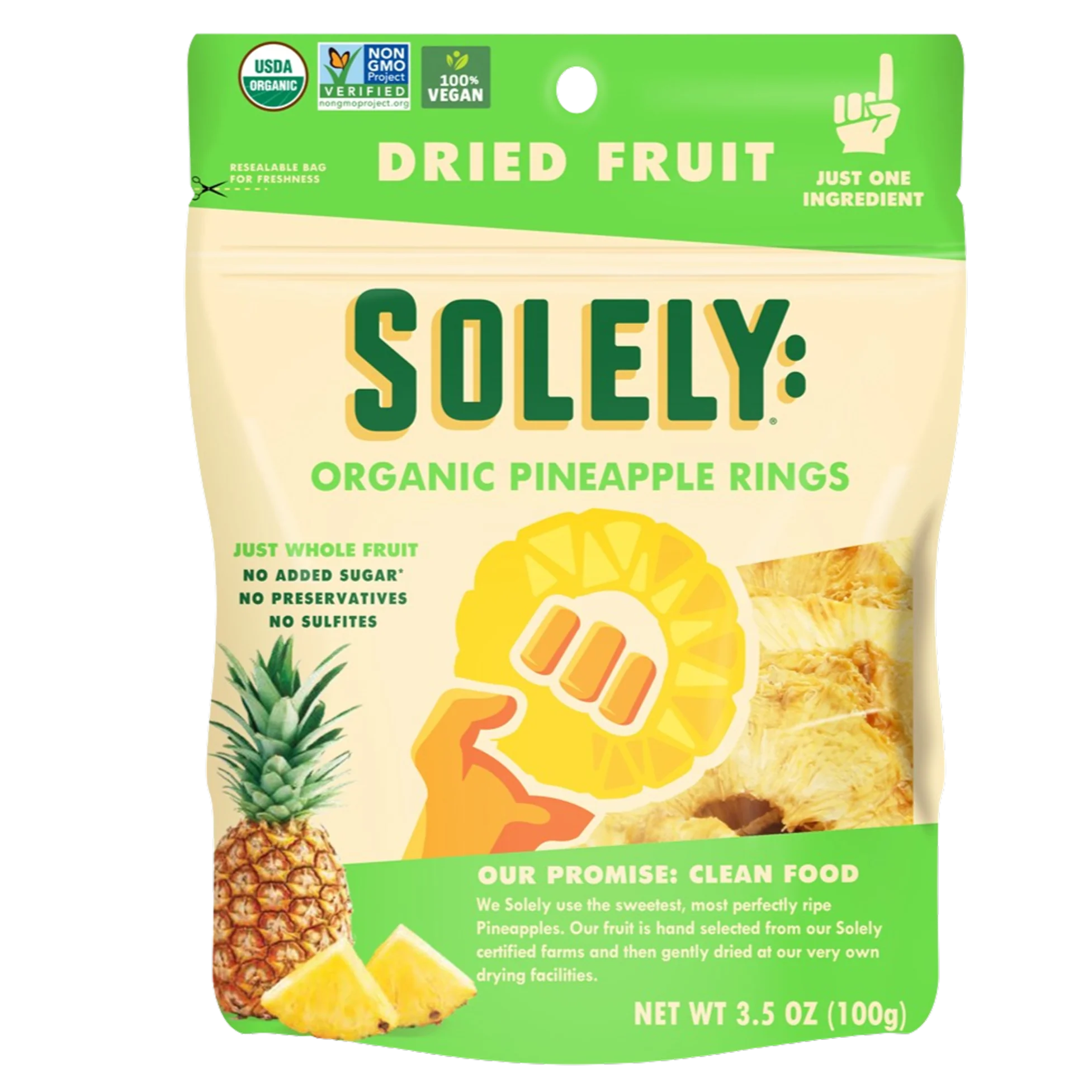 Organic Dried Pineapple