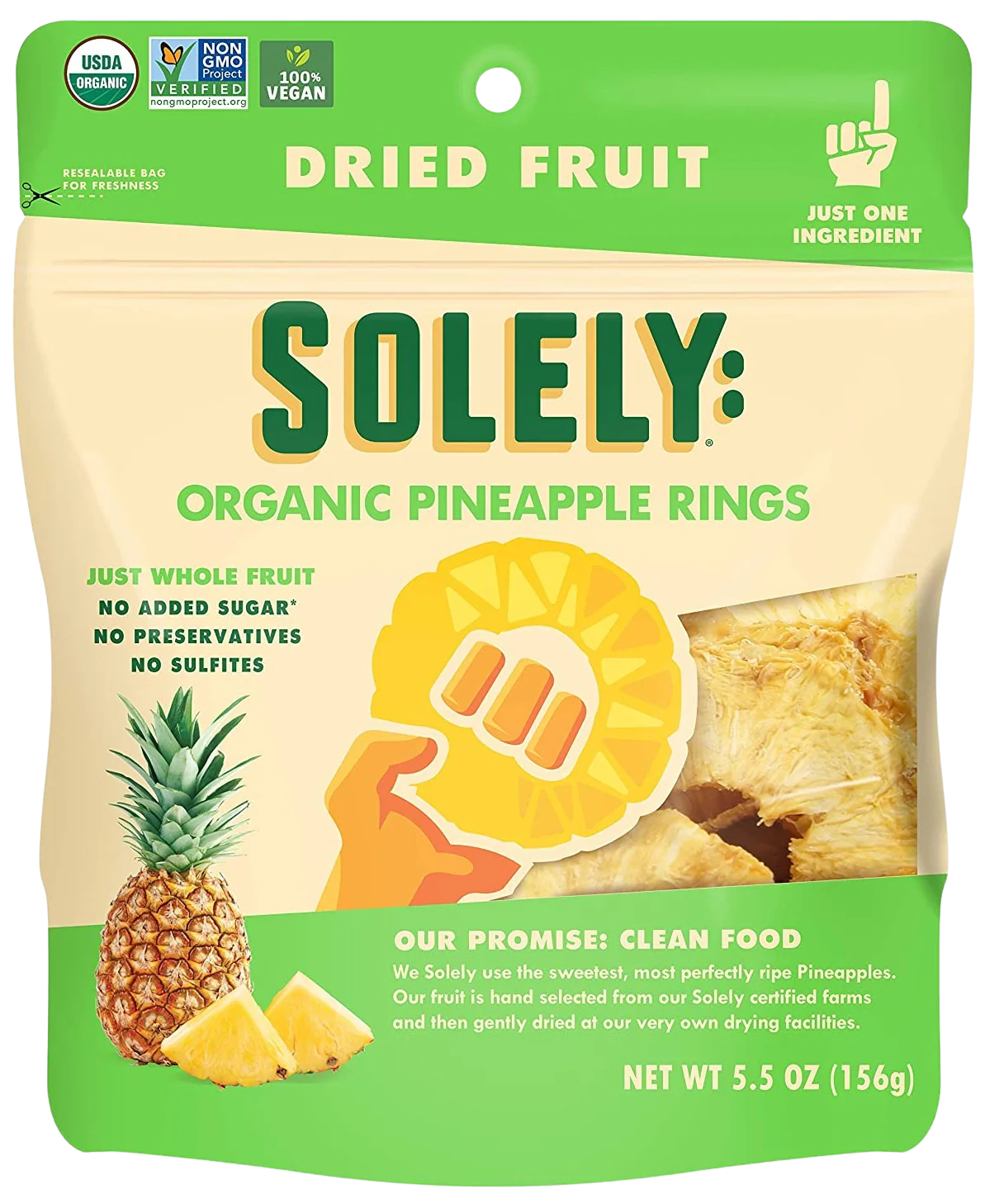 Organic Dried Pineapple Rings