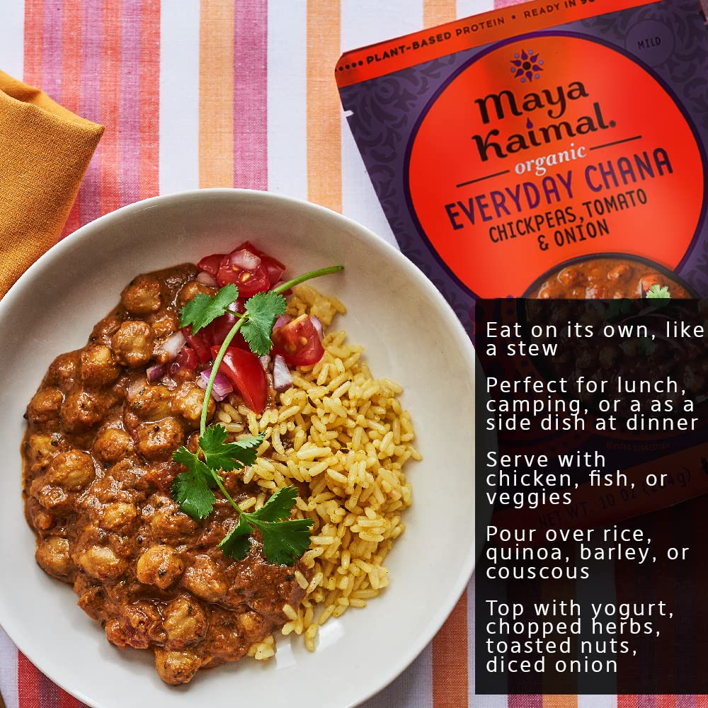 Organic Everyday Chana Chickpeas, Tomato & Onion (6 CT) - Image 5