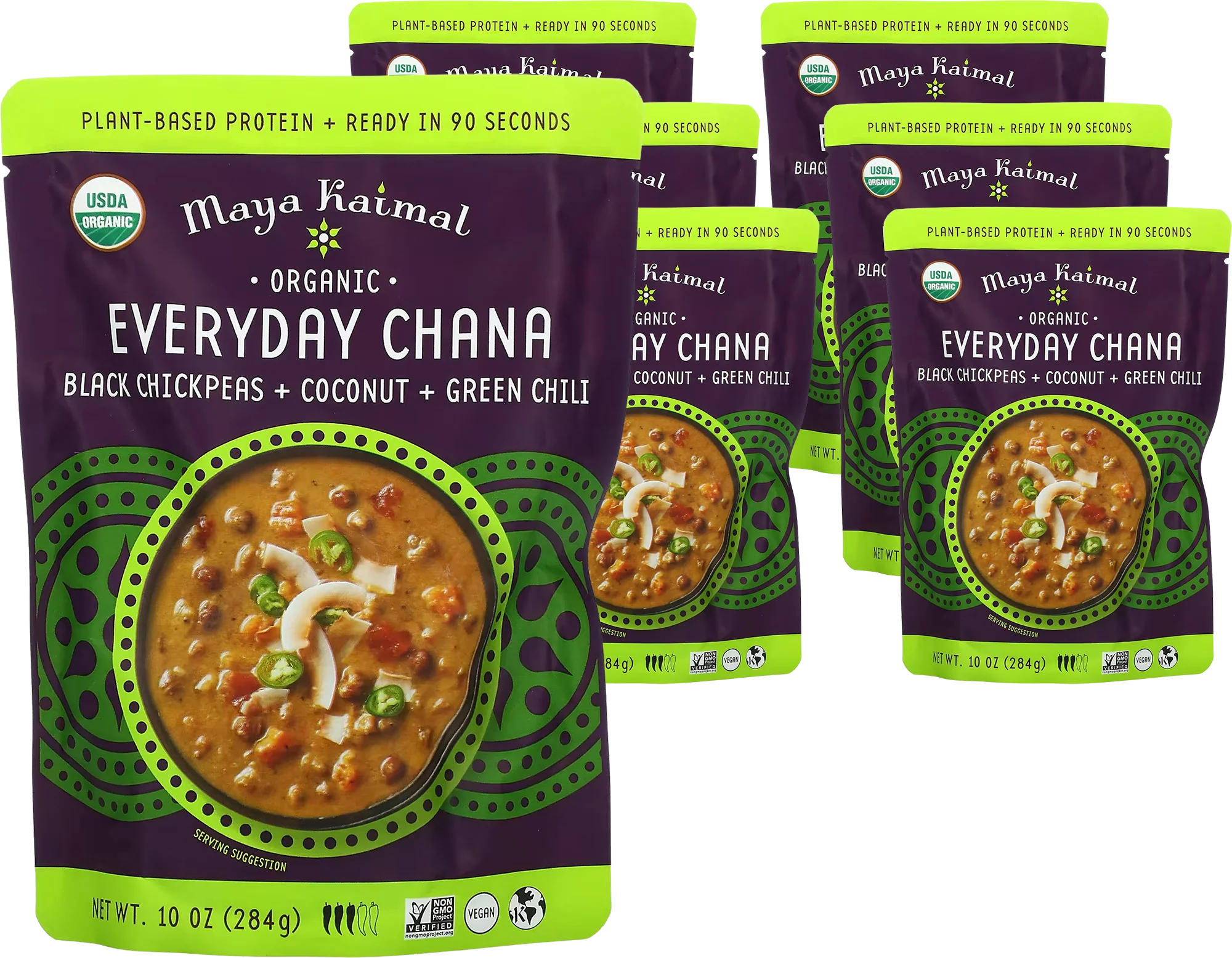Everyday Chana with Coconut + Green Chili (6 Pack)