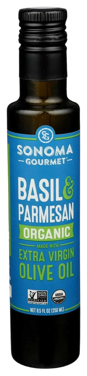 Organic  Extra Virgin Olive Oil Basil Parm