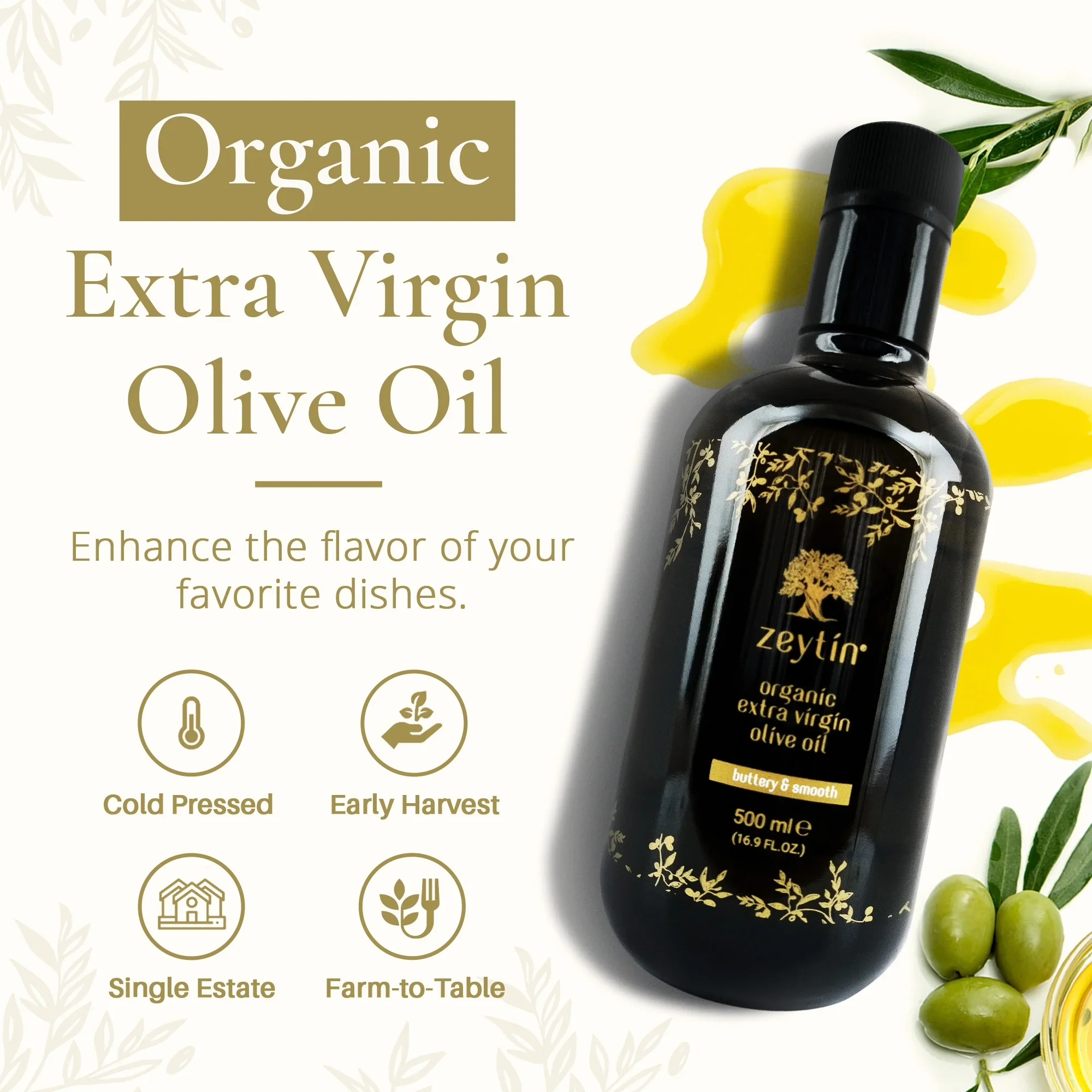 Organic Extra Virgin Olive Oil - Buttery & Smooth - Image 2