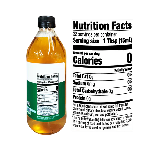 Organic Filtered Apple Cider Vinegar - With Mother - Image 3