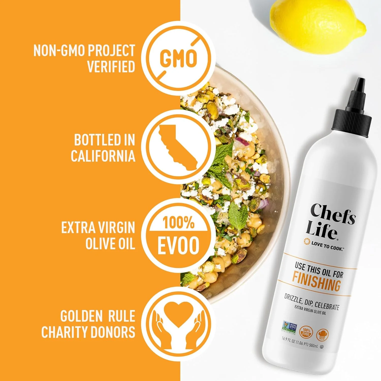 Organic Finishing 100% Extra Virgin Olive Oil Squeezable - Image 3